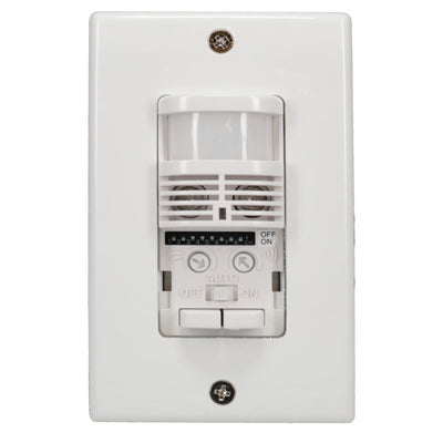 Intermatic IOS-DOV-DTD-WH Commercial Grade In-Wall 0-10V Dimming Dual Tech Occupancy/Vacancy Sensor   