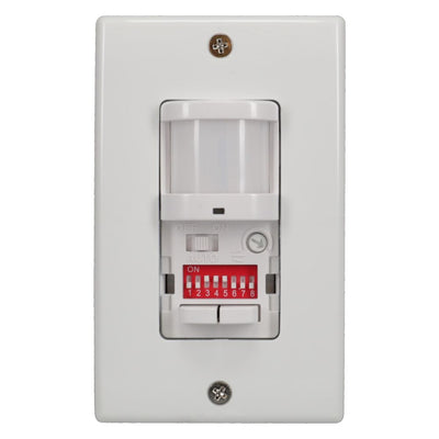 Intermatic IOS-DOV-D-WH Commercial Grade In-Wall 0-10V Dimming PIR Occupancy/Vacancy Sensor   