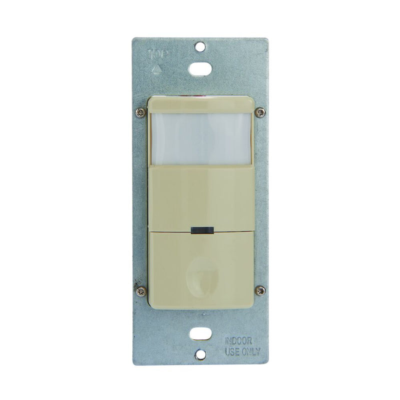 Intermatic IOS-DOV-WH Commercial Grade In-Wall PIR Occupancy/Vacancy Sensor Ivory  