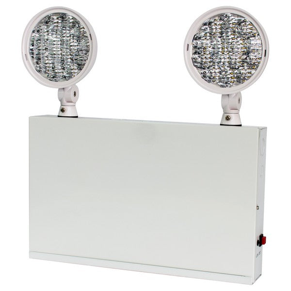 Dual Head LED New York Code Emergency Light Green Electrical Supply