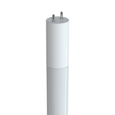 EiKO 4 Foot 15 Watt Glass LED Single or Double Ended Ballast Bypass Tube Light 3500K Bright White  