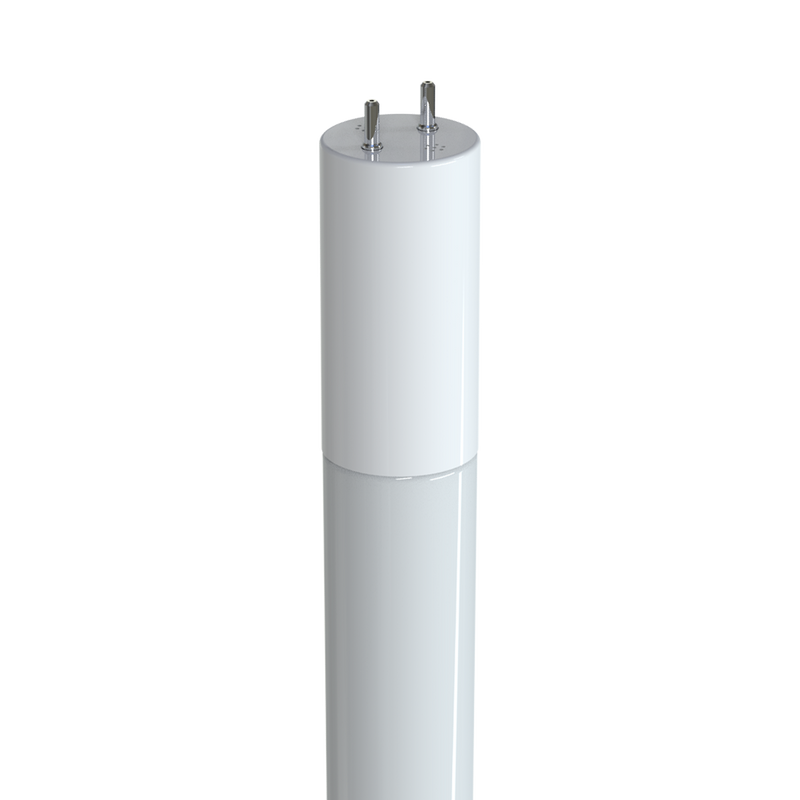 EiKO 4 Foot 9.5 Watt Glass LED Single or Double Ended Ballast Bypass Tube Light 3500K Bright White  
