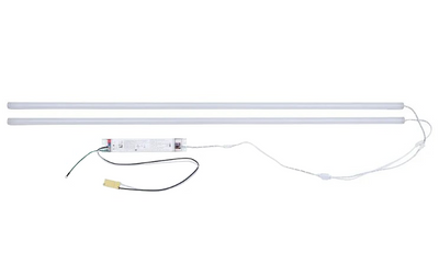 ZLED Lighting 4 Foot 40 Max Selectable Wattage Driver 2 Strip LED Magnetic Retrofit Strip Kit   