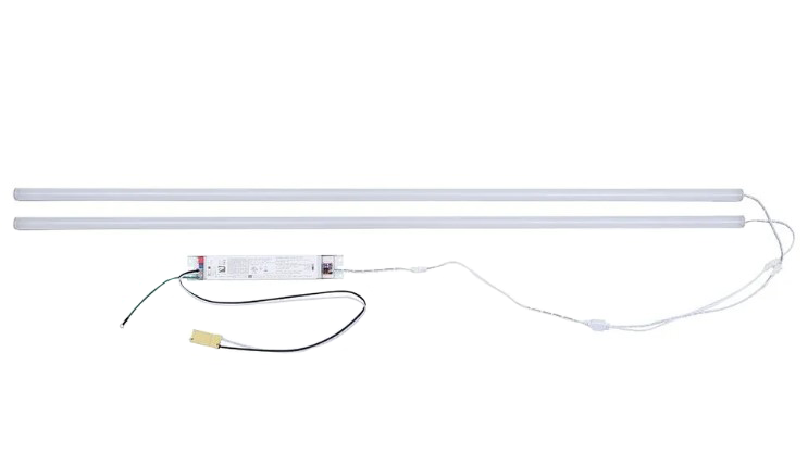 ZLED Lighting 4 Foot 40 Max Selectable Wattage Driver 2 Strip LED Magnetic Retrofit Strip Kit   