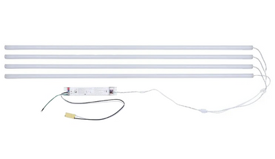 ZLED Lighting 4 Foot 60 Max Selectable Wattage Driver 4 Strip LED Magnetic Retrofit Strip Kit   