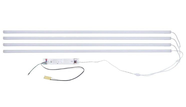 ZLED Lighting 4 Foot 60 Max Selectable Wattage Driver 4 Strip LED Magnetic Retrofit Strip Kit   