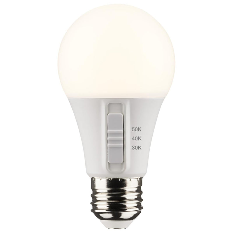 Satco 14 Watt LED Non-Dimmable A19 Color Selectable Light Bulb 3000/4000/5000K   