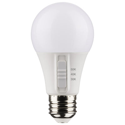 Satco 6 Watt LED Non-Dimmable A19 Color Selectable Light Bulb 3000/4000/5000K Selectable  