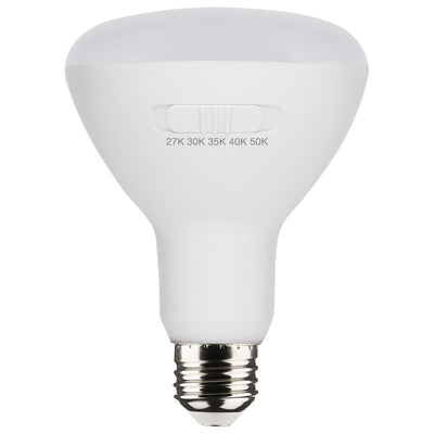 Satco 8.5 Watt LED BR30 Color Selectable Light Bulb 2700/3000/3500/4000/5000K Selectable  