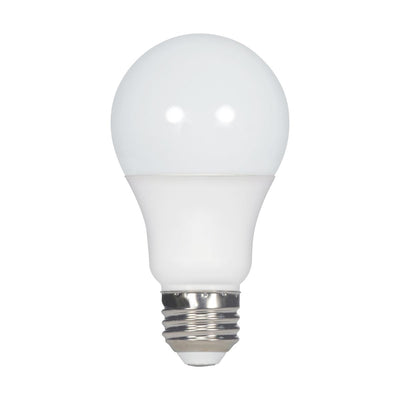 Satco 9.5 Watt 800 Lumen NON-Dimmable Enclosed Fixture Rated A19 LED Light Bulb 2700K Warm White  