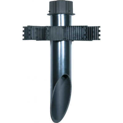 Satco 3 Inch Diameter PVC Mounting Post For Use With Satco Landscape Floods Dark Gray  