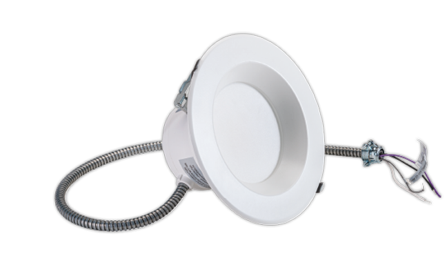 Keystone Technologies 8 Inch 17/23/29W Integrated Driver 80CRI LED Selectable Downlight 3000/3500/4000K Selectable  