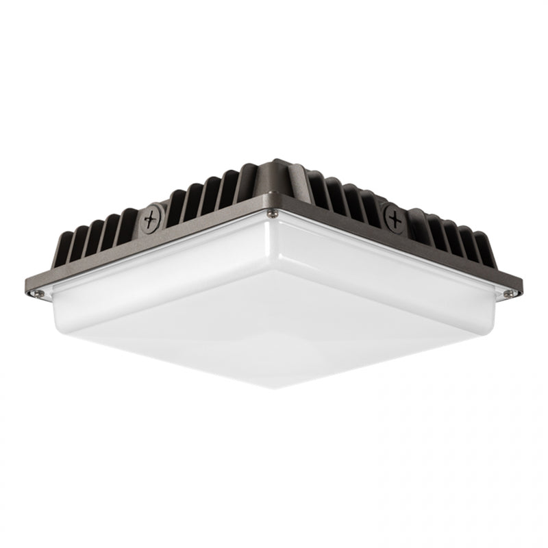 Atlas Lighting Independence Series 52 Watt Made in the USA LED Canopy 120-277V 4000K Cool White  