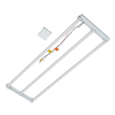 LiteTronics 2x4 3 Light Adjustable Wattage DLC Premium LED Magnetic Lay-In Troffer Light Retrofit 3500K Bright White  