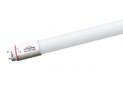 Keystone Technologies 2 Foot 9 Watt Made In USA Single or Double Ended Bypass T8 LED Tube 3500K Bright White  