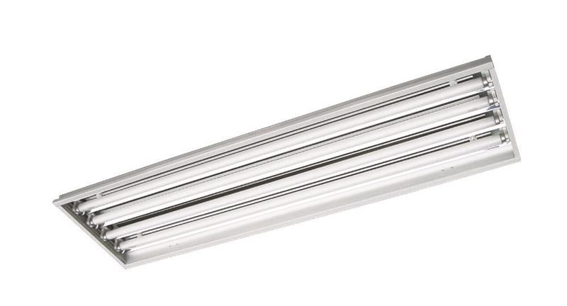 MaxLite 4 Lamp LED Ready T8 Warehouse High Bay Shop Light Fixture - Housing Only - Tubes Sold Separately   