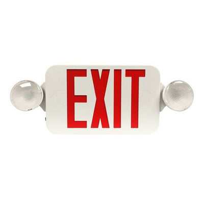Morris Products Emergency Battery Backup LED Bug Eyes Exit Sign Combo Red  