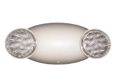 Morris Products Standard Output Emergency Battery Backup LED Round Bug Eyes Light Fixture White  