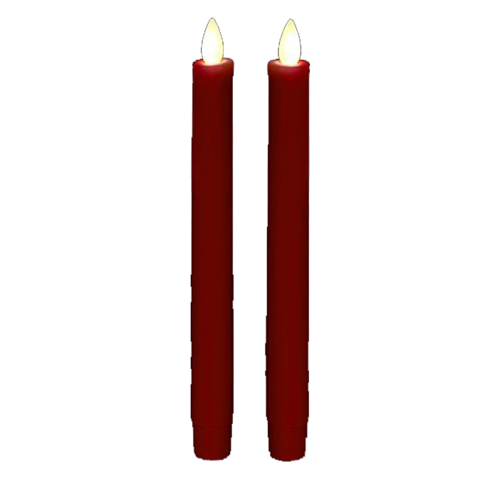 Red Torchier Taper Candle 10 inch