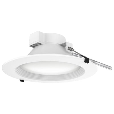 Satco 10 Inch 30 Watt LED New Construction Commercial Downlight 2700/3000/3500/4000/5000K Selectable  