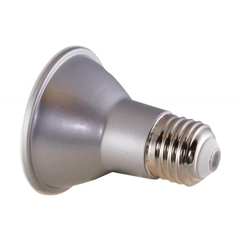 Satco 7 Watt 520 Lumen 25 Degree Beam Dimmable LED PAR20 Narrow Flood Light Bulb 90 CRI 120V   