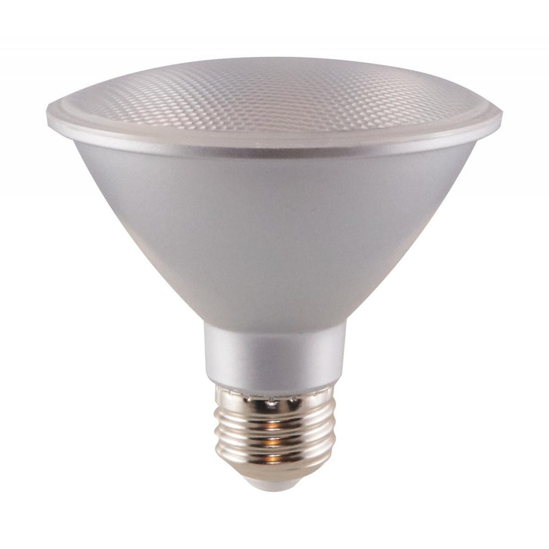 Satco 13 Watt 1000 Lumen 40 Degree Beam Dimmable LED PAR30 Short Neck Flood Light Bulb 90 CRI 120V   