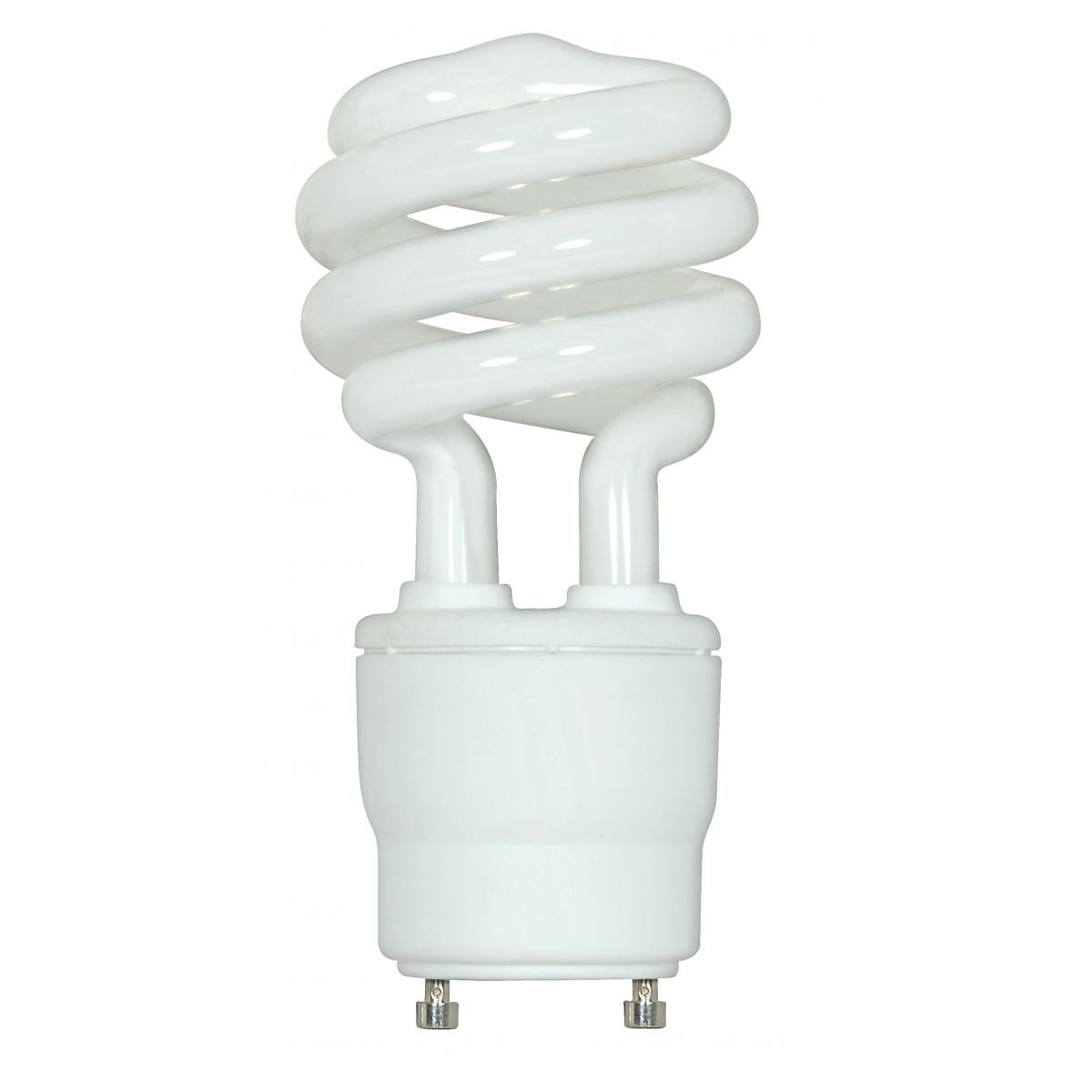 Satco 15W Mini Spiral Compact Fluorescent 2700K 82 CRI GU24 Base 120V S8204