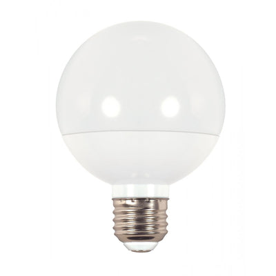 Satco 6 Watt Dimmable Frosted LED G25 Globe Light Bulb 2700K Warm White  