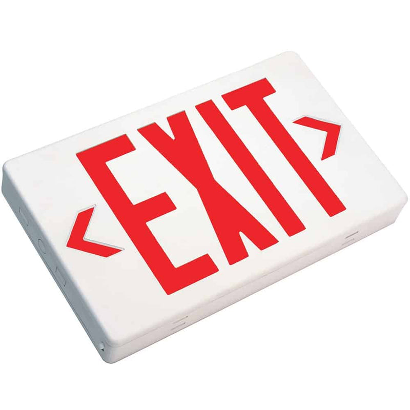 TCP Emergency Battery Backup LED Double Face Exit Sign Red  