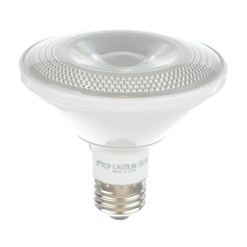 TCP 10 Watt 25 Degree Beam Dimmable Short Neck LED PAR30 Narrow Flood Light Bulb 2700K Warm White  