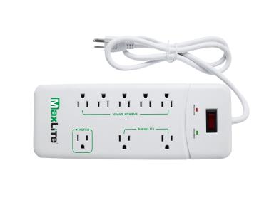 MaxLite 8 Outlet Advanced Surge Protector Power Strip   