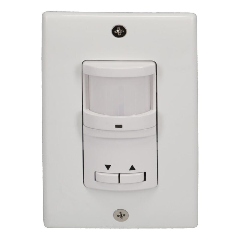 Intermatic IOS-DOV-D-WH Commercial Grade In-Wall 0-10V Dimming PIR Occupancy/Vacancy Sensor   