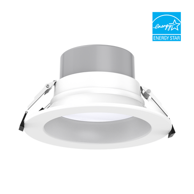 EiKO 6 Inch 20/25/30/35/40 Wattage Selectable Triac and 0-10V Dimmable LED Commercial Downlight Retrofit Color Selectable 2700/3000/3500/4000/5000K