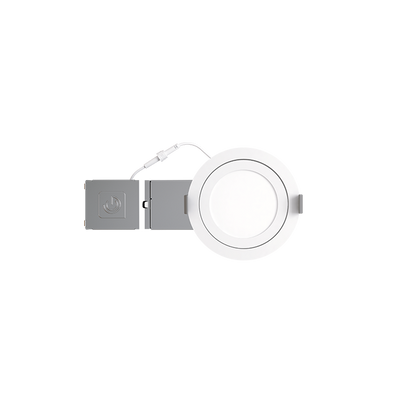 Green Creative 4 Inch 8 Watt MultiFit Gimbal LED 90 CRI Color Selectable Downlight 2700/3000/3500/4000/5000K Selectable  