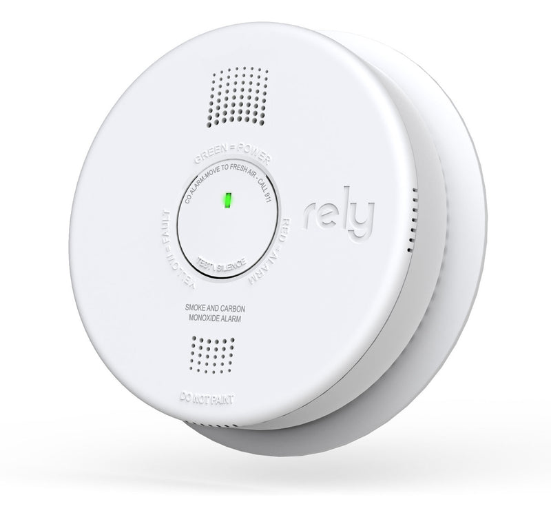 9V Battery Backup 120V Hardwired Smoke Carbon Monoxide Alarm