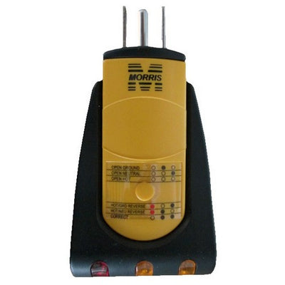 Morris Products Standard 3 Wire AC 110-120 Outlet Receptacle Tester   