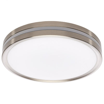 Satco 11 Inch 24 Watt Color Selectable LED Flush Light Fixture With Nightlight 2700/3000/3500/4000/5000K