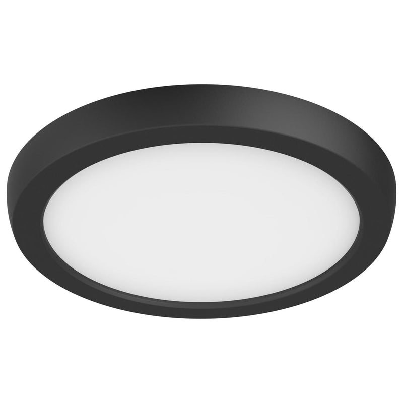 Satco 7 Inch 11 Watt Blink LED Flush Mount Fixture 2700/3000/3500/4000/5000K Selectable Black