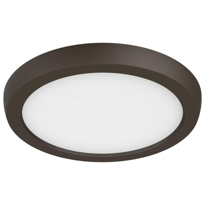 Satco 7 Inch 11 Watt Blink LED Flush Mount Fixture 2700/3000/3500/4000/5000K Selectable Bronze
