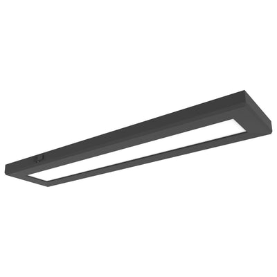 Satco 24 Watt 5.5 Inch x 24 Inch LED Surface Mount Light 2700/3000/3500/4000/5000K Selectable Black 