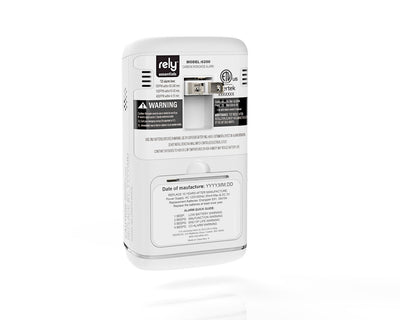 AC Plug In Battery Backup Carbon Monoxide Alarm