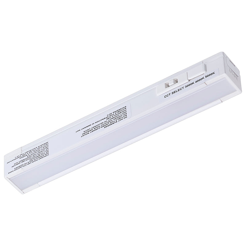 Satco 6 Inch 2 Watt Counterquick Slim Linkable LED Undercabinet CCT Selectable