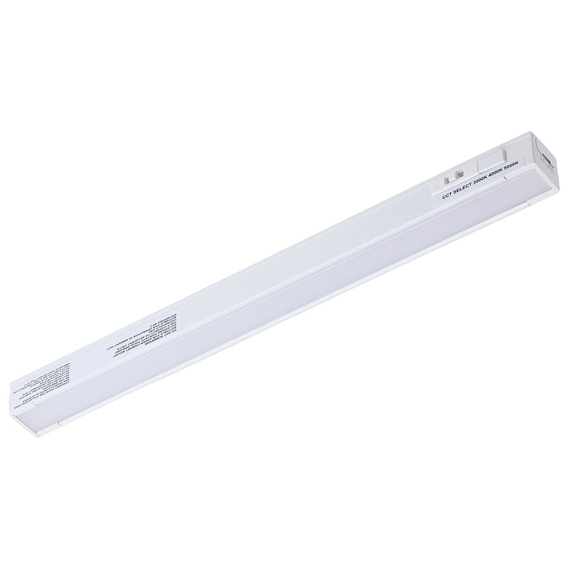 Satco 10 Inch 4 Watt Counterquick Slim Linkable LED Undercabinet CCT Selectable Selectable White