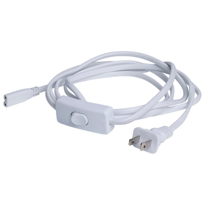 Satco 8 Foot Line Switch and Power Cord for Satco|Nuvo CounterQuick Slim Series White
