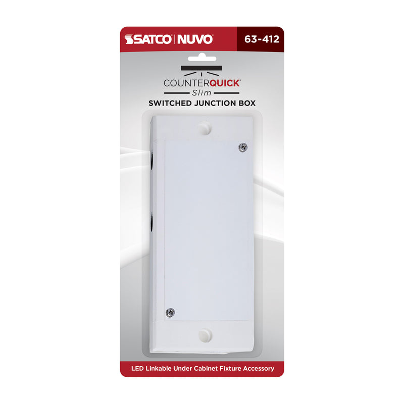 Satco Junction Box With Switch for Satco|Nuvo CounterQuick Slim Series