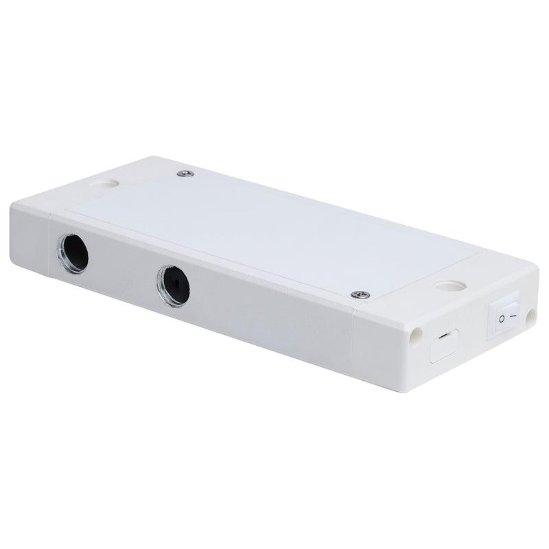 Satco Junction Box With Switch for Satco|Nuvo CounterQuick Slim Series White