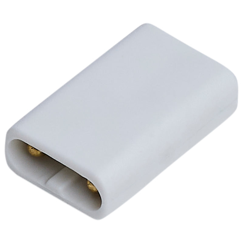 Satco Direct End-To-End Connector for Satco|Nuvo CounterQuick Slim Series (2-PK) White