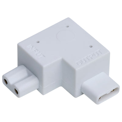 Satco Right Angle L-Connector for Satco|Nuvo CounterQuick Slim Series White