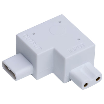 Satco Left Angle L-Connector for Satco|Nuvo CounterQuick Slim Series White