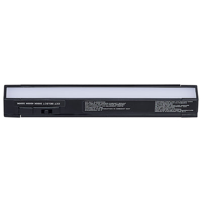 Satco 6 Inch 2 Watt Counterquick Slim Linkable LED Undercabinet CCT Selectable Black Selectable